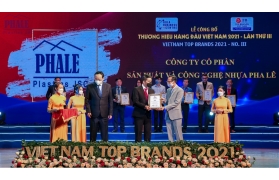 Nhựa Pha Lê vinh dự nhận giải thưởng "Thương hiệu hàng đầu Việt Nam 2021 - Vietnam Top Brands 2021"